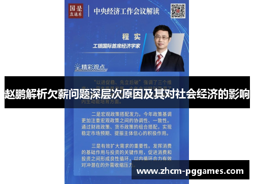 赵鹏解析欠薪问题深层次原因及其对社会经济的影响